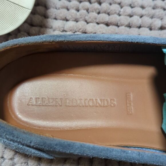 Allen Edmonds Venetian Wilder Light Blue Suede Men's Loafers Size 10 3E - Picture 7 of 10